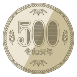 500円を持つ警察官 男 Item 15 イラスト Mido Kichi